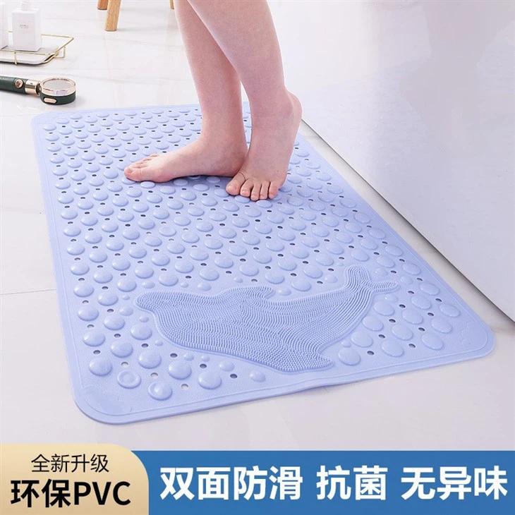 Bathroom Non-slip Mat Bathroom Bath Mat Shower Room Waterproof And Anti-drop Mat Household Toilet With Suction Cup Floor Mat