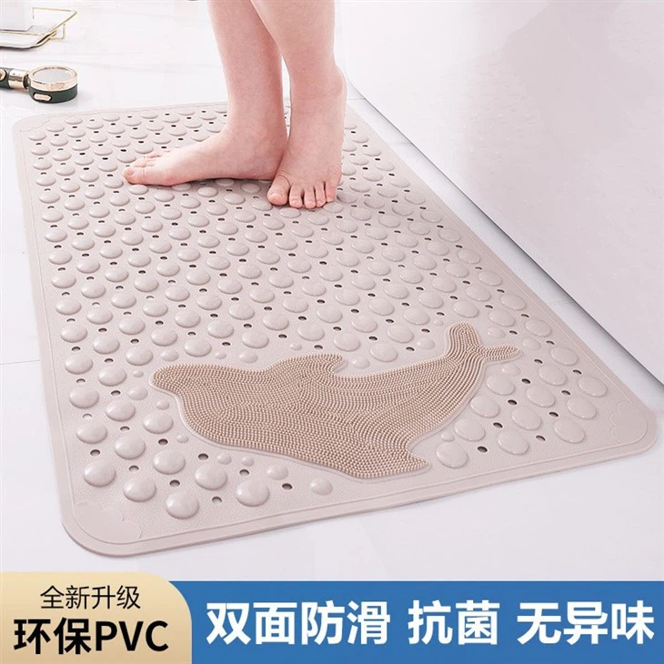 Bathroom Non-slip Mat Bathroom Bath Mat Shower Room Waterproof And Anti-drop Mat Household Toilet With Suction Cup Floor Mat