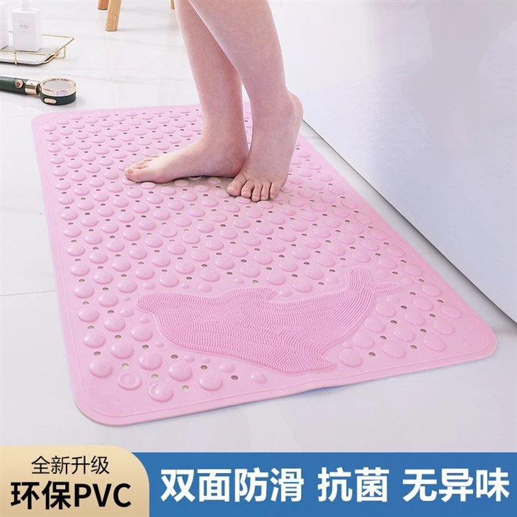 Bathroom Non-slip Mat Bathroom Bath Mat Shower Room Waterproof And Anti-drop Mat Household Toilet With Suction Cup Floor Mat
