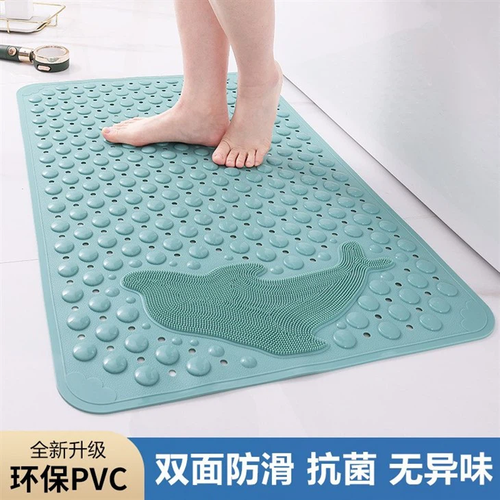 Bathroom Non-slip Mat Bathroom Bath Mat Shower Room Waterproof And Anti-drop Mat Household Toilet With Suction Cup Floor Mat